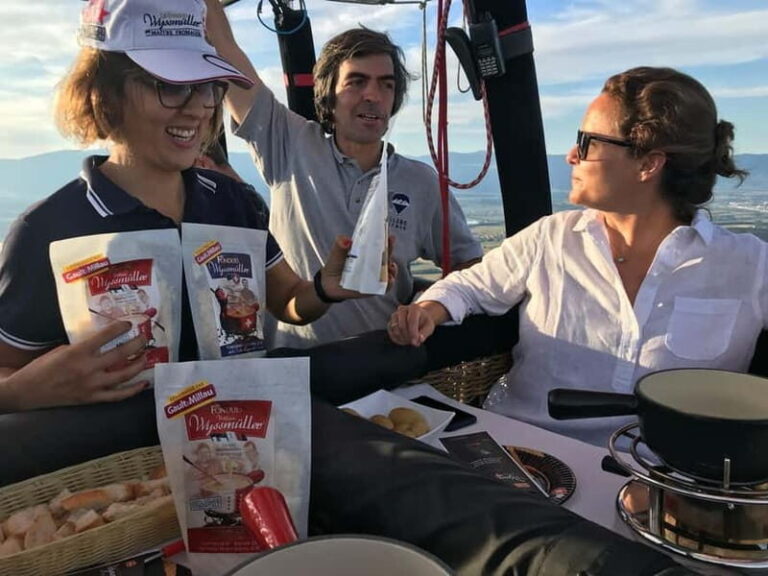 Lausanne: Swiss Fondue Flight in a Hot Air Balloon - The Experience: From Launch to Landing