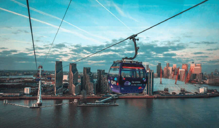 London: IFS Cloud Cable Car Champagne Experience - The Experience in Detail
