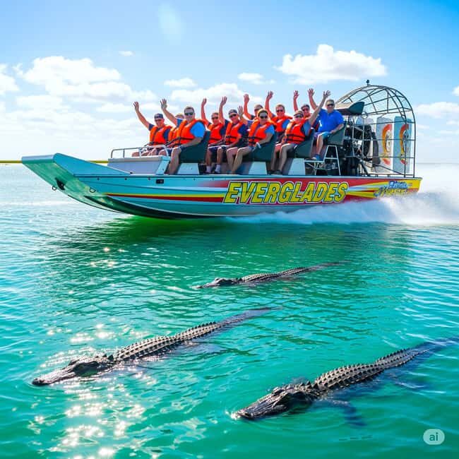 Miami: Alligator Spotting Airboat with Pick-Up/Drop-off - The Wildlife Refuge Visit