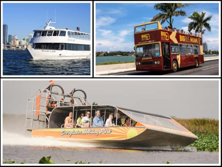 Miami: Everglades Experience, Bay Cruise & Open-Top Bus Tour - Exploring the Three-Part Miami Experience