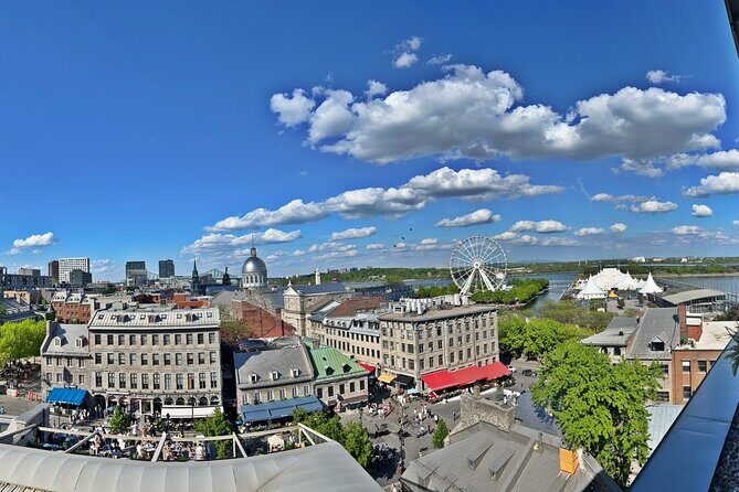 Montreal Private Walking Tour to Downtown RESO and Old Montreal - Admiring the Ring Sculpture and Phillips Square