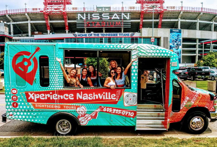 Nashville: Private or Group Open-Air Bus Tour - Meta Description