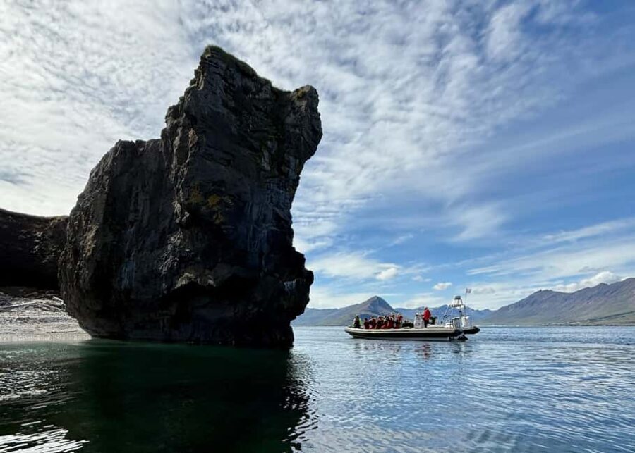 Neskaupstaður: RIB Boat Tour with Drink - Approaching Nípan: Iceland’s Tallest Sea Cliff