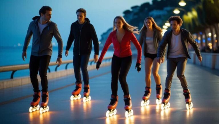 Nice at night with light-up rollerblades, artisanal ice cream, and live music! - Exploring Nice by Night on Light-up Rollerblades