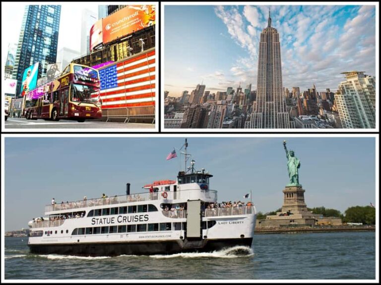 NY: Statue of Liberty, Empire State, and Hop-on Hop-off Tour - Exploring the Itinerary in Detail