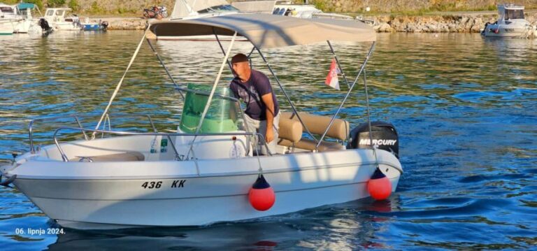 Otok Krk: Boat rentals in Pinezii - PRIMUS 17 60hp - Practical tips for a smooth trip