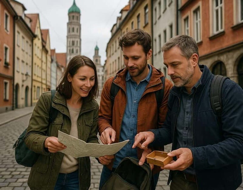 Outdoor Escape Game with puzzle backpack Augsburg: The Merchant's Seal - The Experience in Detail