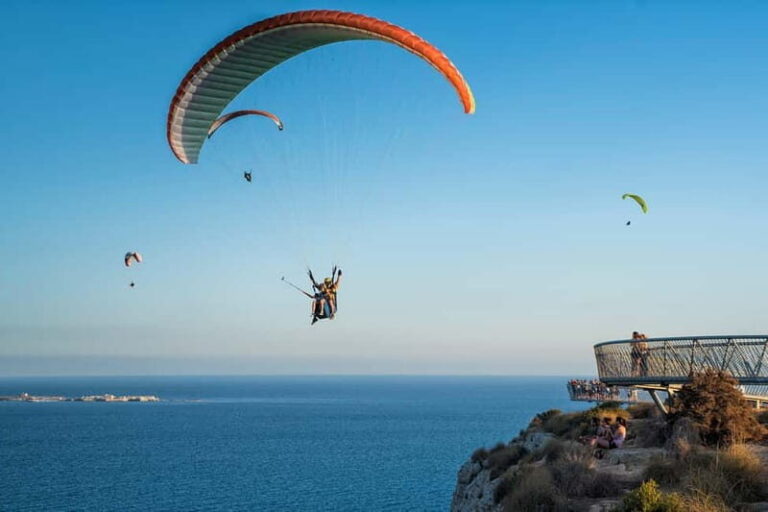 Paragliding adventure in Santa Pola from Alicante, including pick-up in a van. - Analyzing the Value