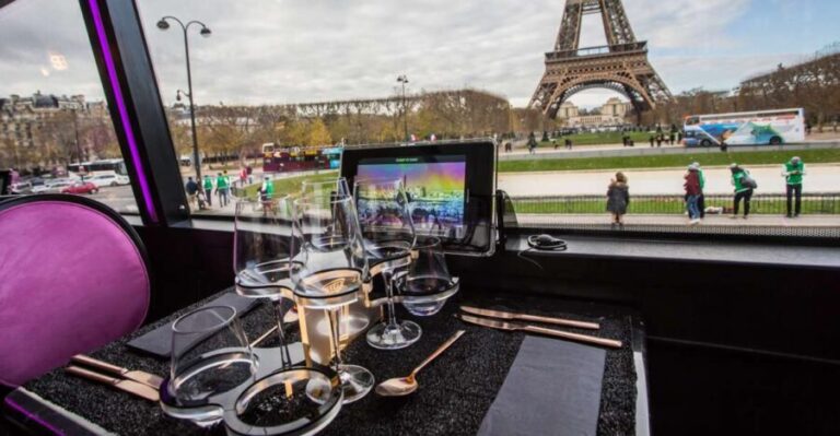 Paris: Champs Elysées Bus Toqué w/Lunch & Glass of Champagne - How the Experience Feels in Practice