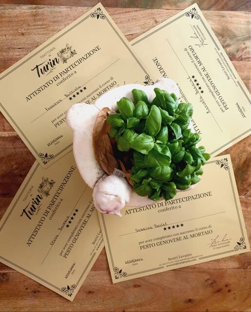 Pesto Experience Trattoria Turin - Experiences and Traditions in Sestri Levante - What to Expect During the Experience