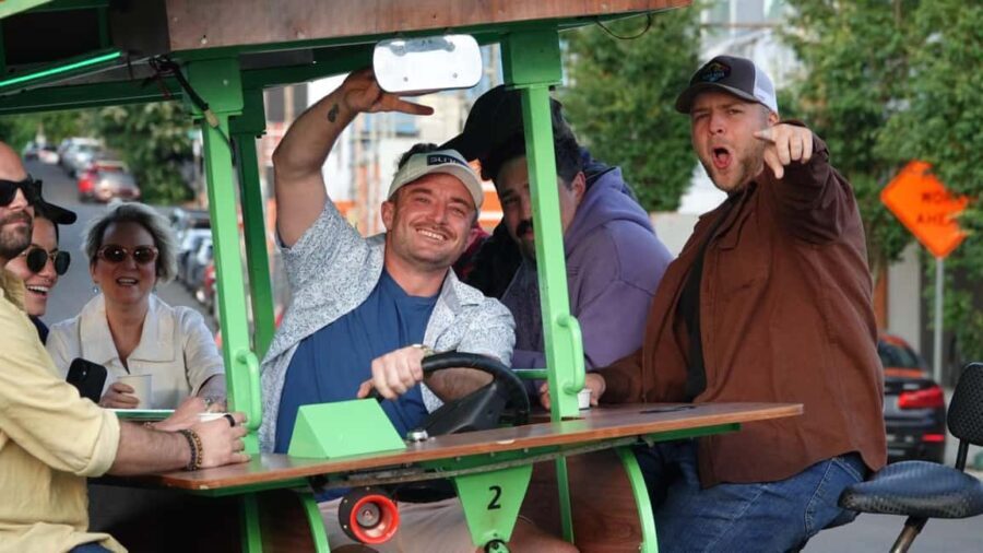 Portland: Private or Shared Party Bike Pub Crawl - The Bike & Onboard Experience