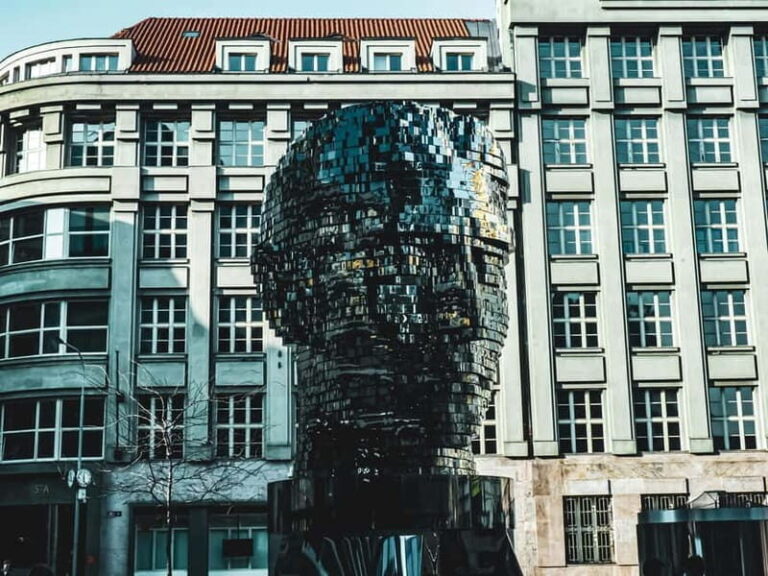 Prague: Jewish History Beyond the Jewish Quarter Guided Tour - Kafka’s Rotating Head Sculpture  