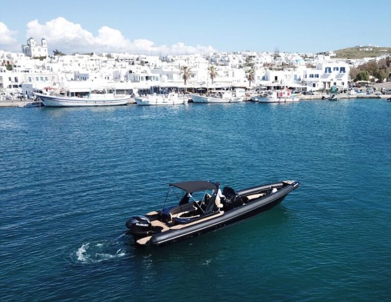 Private full-day boat cruise from Mykonos to Paros island - The Journey to Paros
