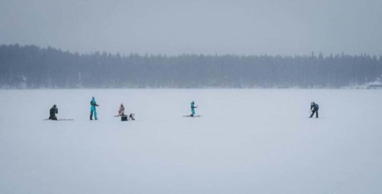 Pyhä: Ice Fishing Experience at Frozen Lake - The Fish and the Catch
