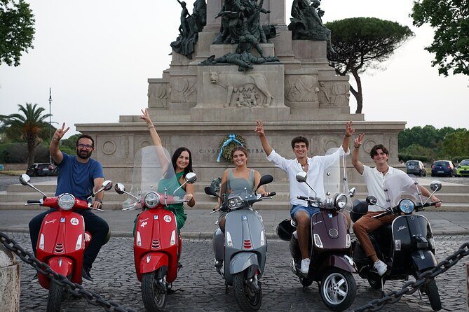 Rome Vespa Journey with City Center with Pickup and Drop-off - The Itinerary in Detail