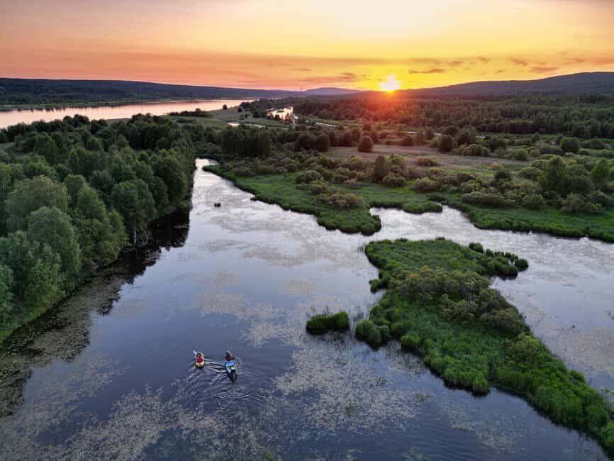 Rovaniemi: Relaxing Canoe Trip & Panoramic Sauna Experience - Itinerary Breakdown