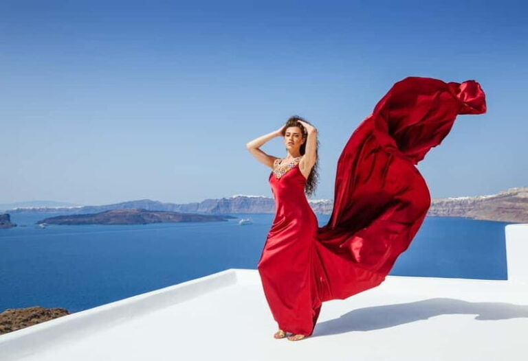 Santorini: Flying Dress Photoshoot - The Sum Up