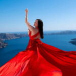 Santorini: Flying Dress Photoshoot with Edited Photos - Locations and Photographic Highlights