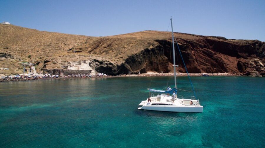 Santorini:Catamaran: private cruise with food & drinks - Detailed Itinerary: What to Expect