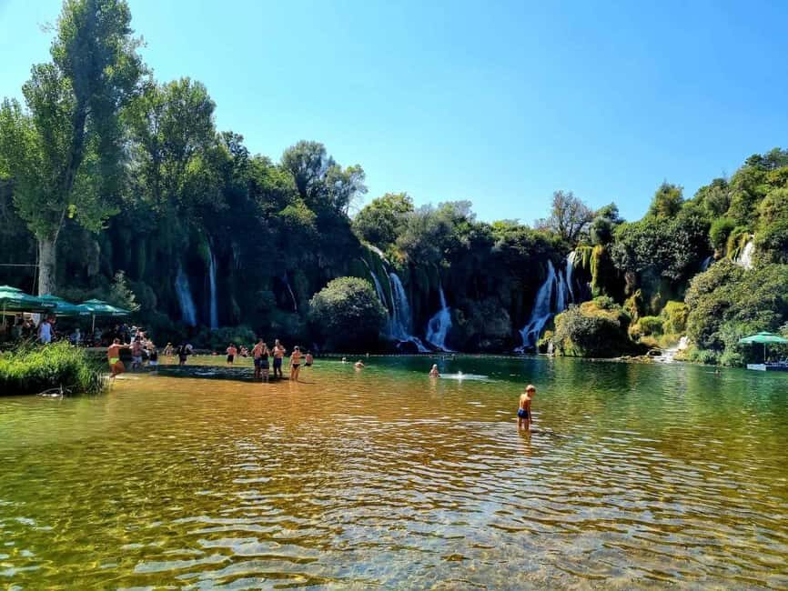 Sarajevo: Kravica Falls Swimming Tour with Mostar & Konjic - What to Expect Throughout the Day