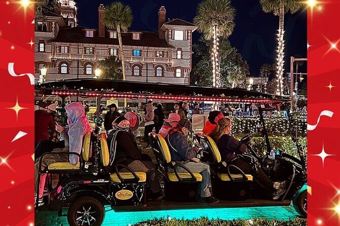 St Augustine Nights of Lights Tour on Premium Electric Cart - The Itinerary Breakdown