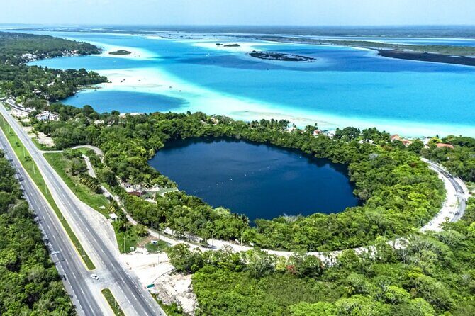 Tour to Bacalar! Discover the Treasure in Bacalar - First Stop: Cenote Azul