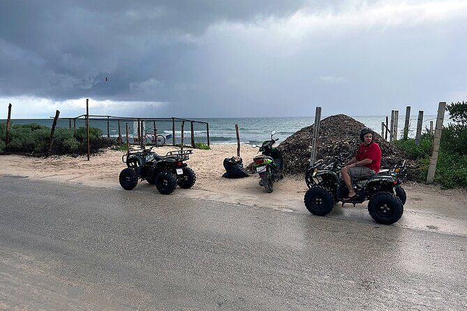 Tulum Reef Snorkel, ATV/Scooter/E-bike, Cenote Swim/Snorkel/Paddle Board + Lunch - Authentic Local Cuisine  