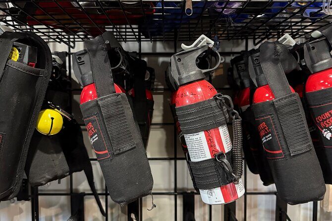 Bear Spray Rental 10 oz Counter Assault with Holster & Bear Bell - Meeting Point and Logistics