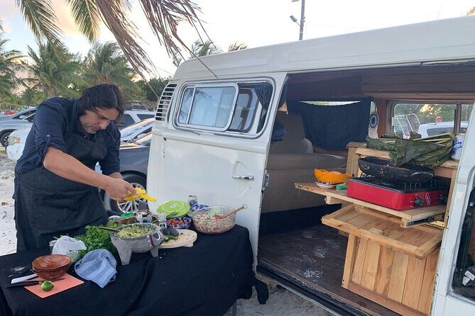 Cancun Beach Seafood Barbecue Class in a Kombi - Drinks and Refreshments: Cheers with Mexican Flair