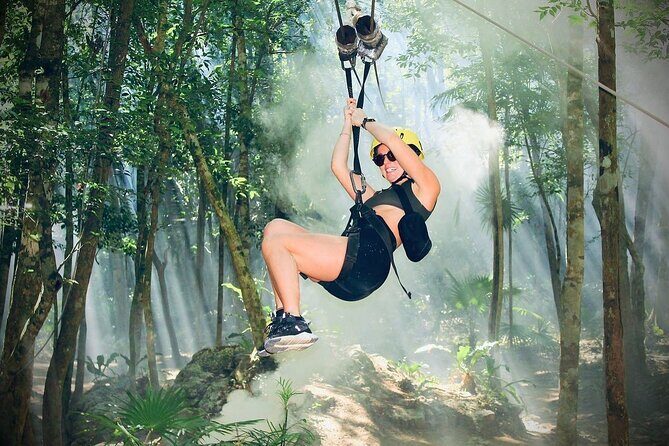 Cancun Jungle Escape: ATV's + Zip Lines + Cenote + Lunch - The Cenote: Refreshing Swim in Nature  