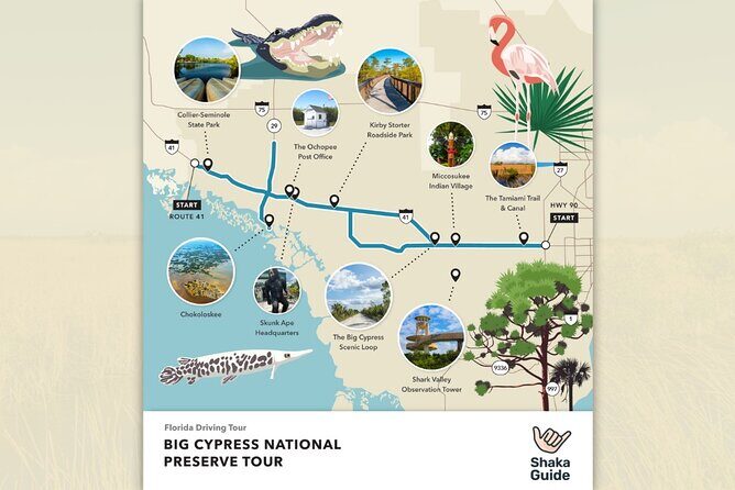 Florida Audio Tour Bundle 3 Self-Guided Sightseeing Tours - Day 1: Exploring the Heart of Everglades and Big Cypress