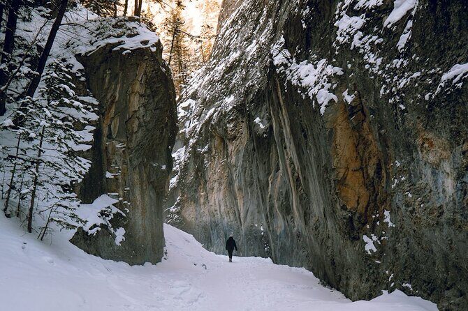 Majestic Grotto Canyon Ice Walk tour from Banff Calgary Canmore - Transportation, Duration, and Group Size