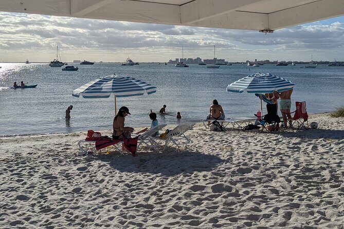 Miami Chair and Umbrella Package on Biscayne Bay - Rickenbacker Causeway Beach: The Main Attraction