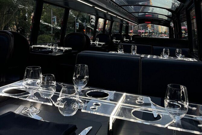 New York City Luxury 6-course Dinner Bus Tour - The Dining Experience: French Cuisine in the Sky?