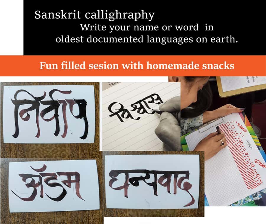 1.5 hrs ancient language Calligraphy Workshop in Mumbai - A Deep Dive Into the Calligraphy Experience