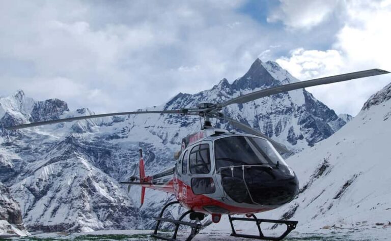 Annapurna Base Camp Helicopter Tour, Pagoda & Boat Ride - In-Depth Breakdown of the Itinerary