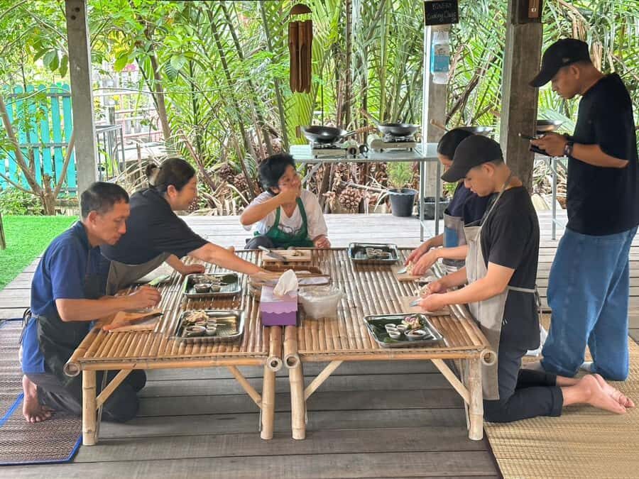 Bangkachao: Bikery Cooking Class with Boat Ride. - Cooking in a Genuine Thai Home