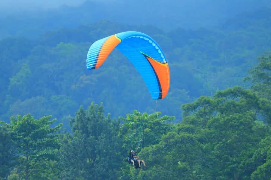 Bogor/West Java: Paragliding With Pilot - The Setting: A Scenic Launchpad over the Ocean