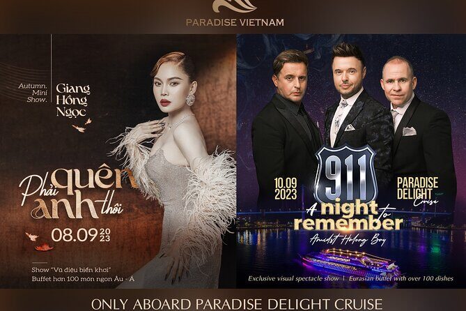 Buffet on Paradise Delight Dining Cruise Halong Bay Tour - What’s Included and What’s Not