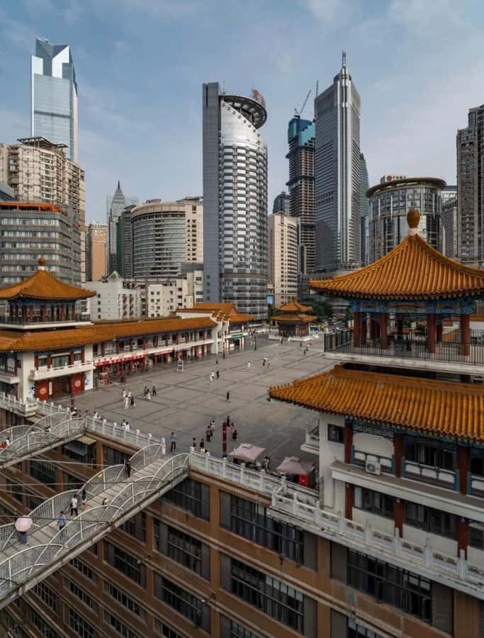 Chongqing: Step into the Cyberpunk City with Local - The Architectural Wonder of Kuixing Building
