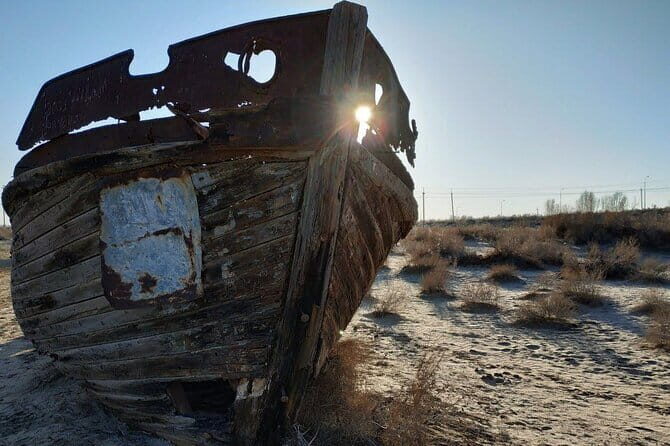 Daytrip From Khiva to Aral Sea Cemetery Of Ships . All In One - The Main Event: The Ship Cemetery at Moynaq