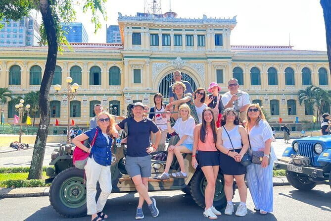 Explore HCMC by US Army Jeep: History & Food - Modern Landmarks and Panoramic Views