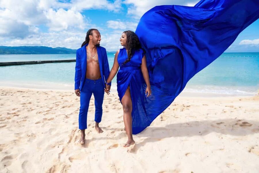Flying Dress Photoshoot in Jamaica Stunning Island Views - What to Expect During the Photoshoot