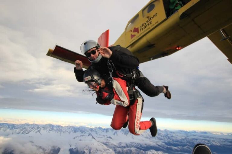 Franz Josef: 13,000ft, 16,500ft or 18,000ft Skydive - Comparing Heights: Which Option Suits You?