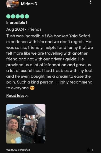 From Ella: Yala safari & Drop Tangalle / Mirissa / Galle - How the Tour Works: From Booking to Drop-off