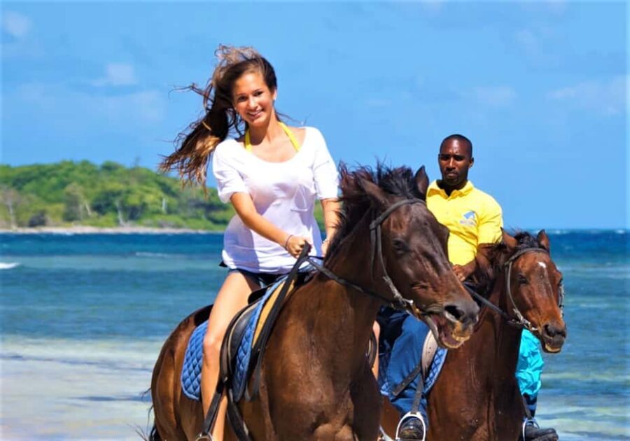 From Falmouth: Horseback Ride n Swim with Green Grotto Caves - Practical Details and Tips