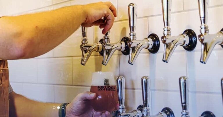 Fukuoka Craft Brewery Tour & Tasting Set - The Tasting Session: Four Draft Beers & a Take-Home Canned Beer