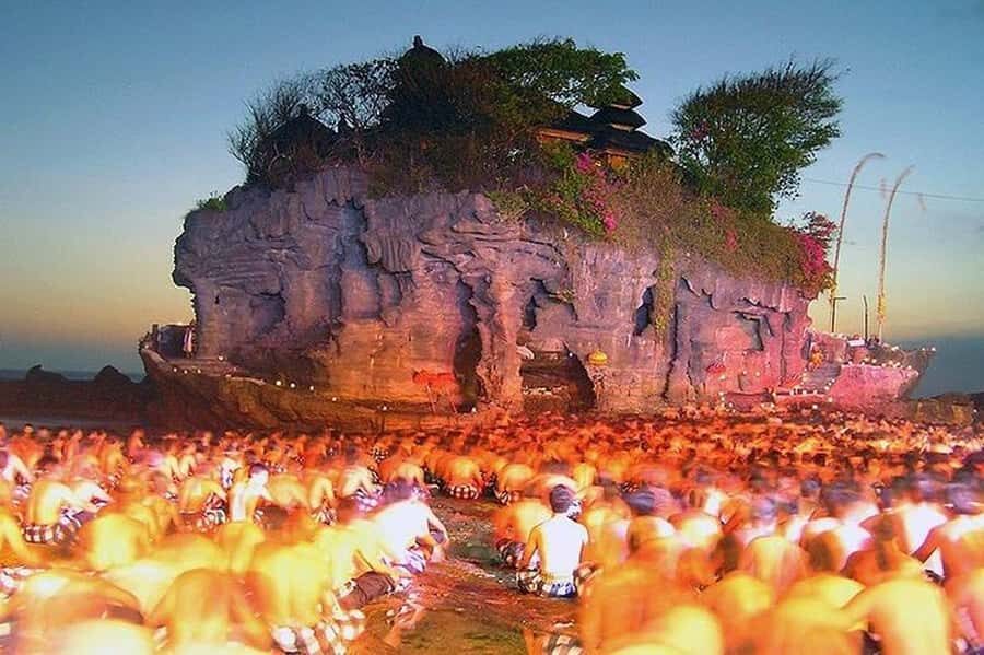 Half Day: Amazing Tanah Lot Sunset, Kecak Fire Dance, Dinner - The Evening’s Star: Kecak Fire Dance