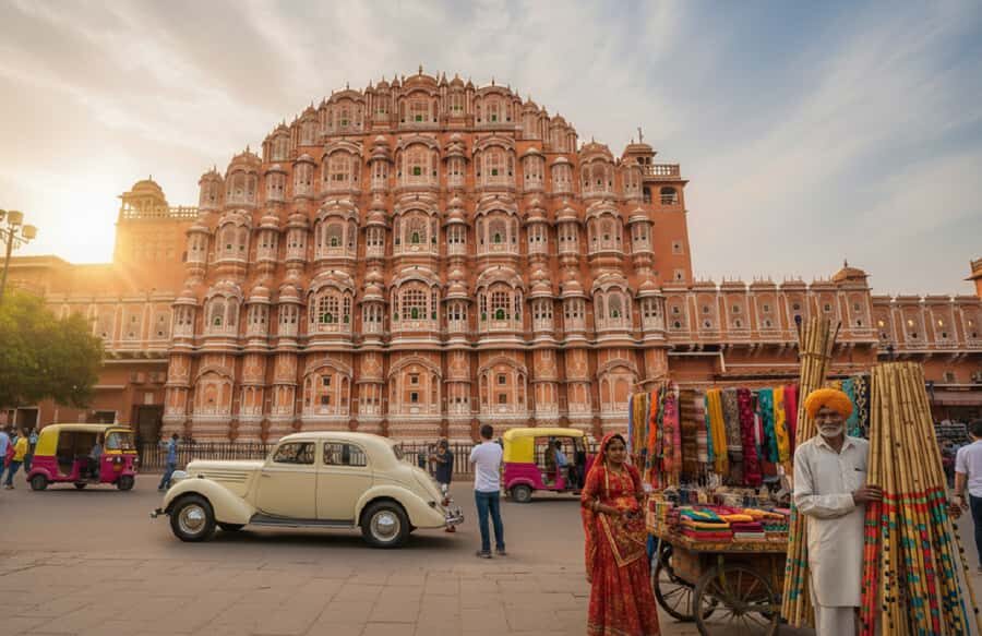 Jaipur: Half or Full-Day Sightseeing Tour with Guide+ Pickup - The Vibrant Flower Market: A Kaleidoscope of Senses