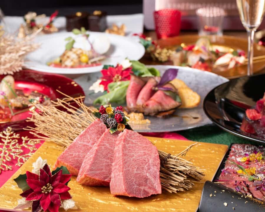 Kobes Top Restaurant Reservation for A5 Kobe Beef & Sushi - The Menu: A Feast of Kobe Beef & More